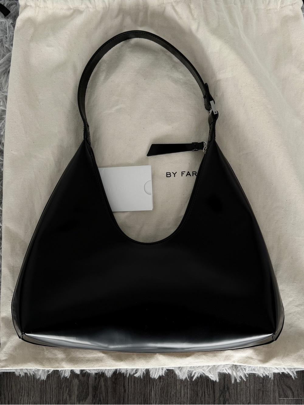 By Far Black Amber Shoulder Bag